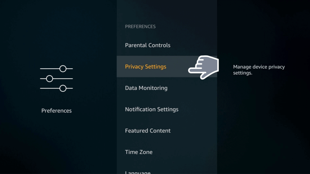Privacy Settings on Firestick