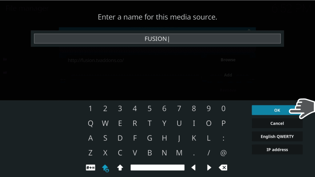 Fusion media source name