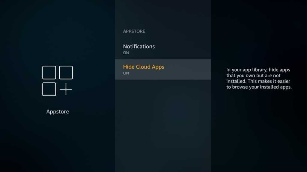 hide cloud apps