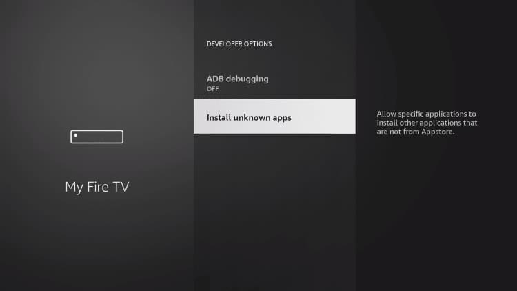 install unknown apps my fire tv