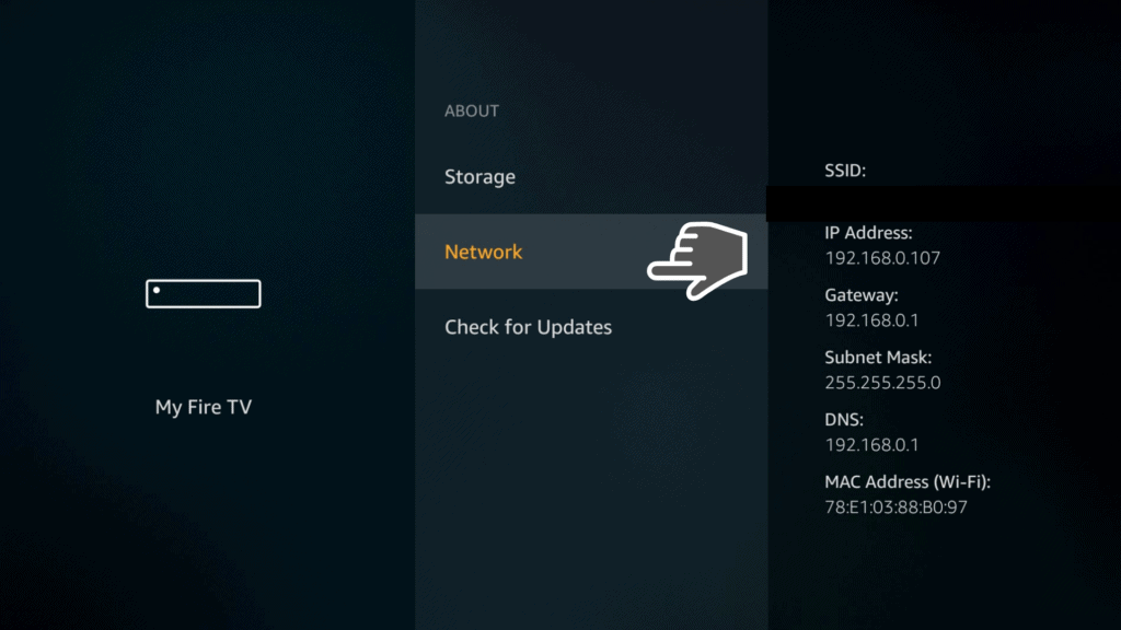 Network on My Fire TV