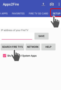 Setup Apps2Fire to connect with Firestick