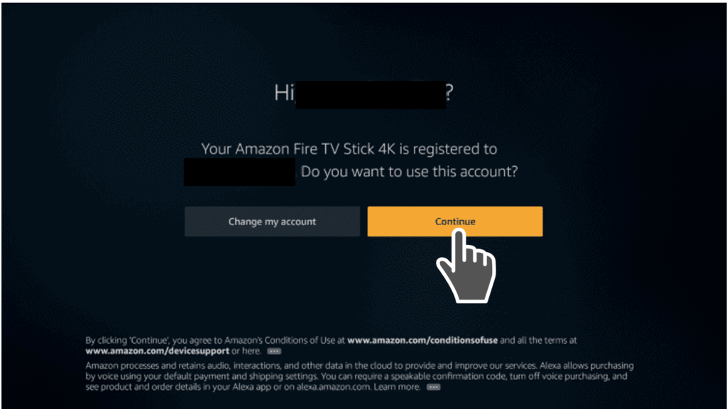 continue to use your Amazon account