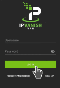 ipvanish app on Android phone