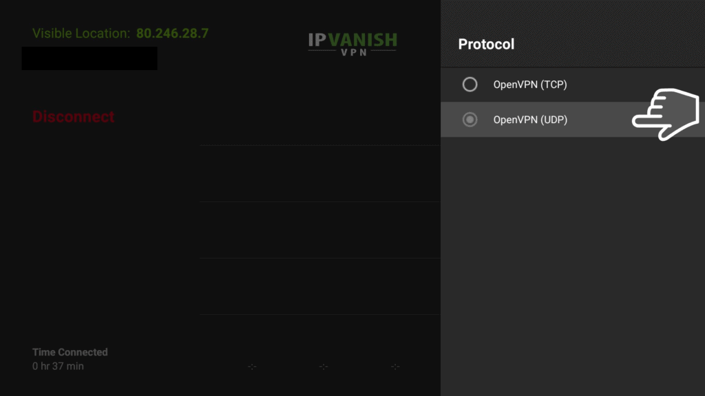 UDP Protocol on IPVanish