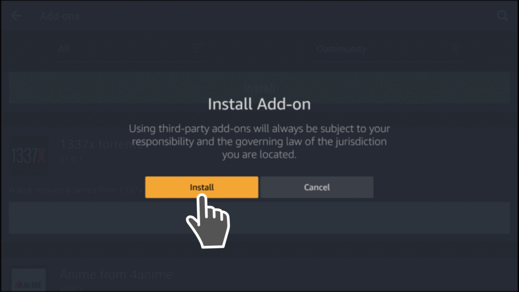 Install Add-on