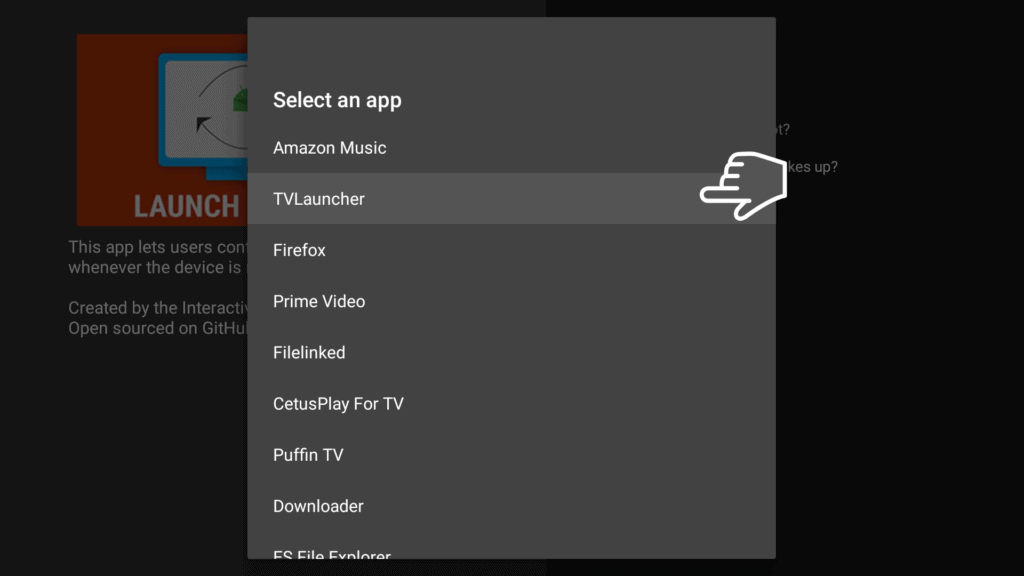 TVLauncher on Launch on boot