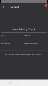 VPNSafetyDot “You are not protected through a VPN network