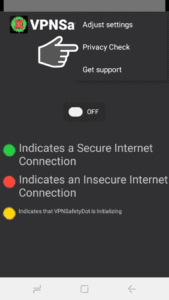 VPNSafetyDot Privacy check