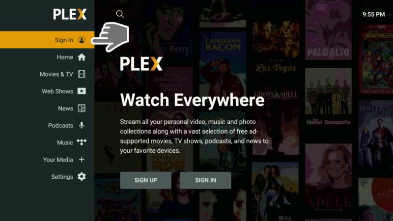Sign in Plex App