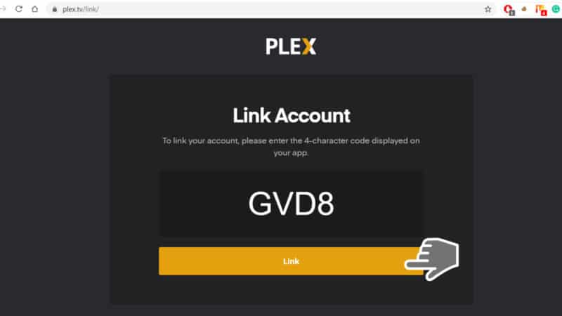 plex link account