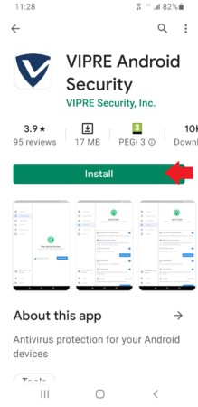 VIPRE Security Google Play Store