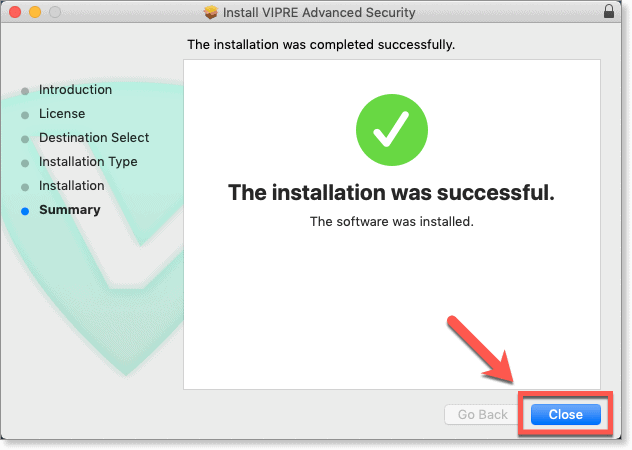 VIPRE installed on Mac