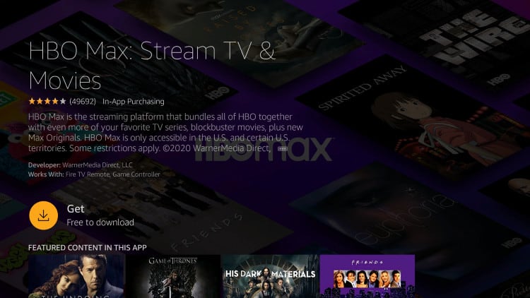 get hbo max on firestick