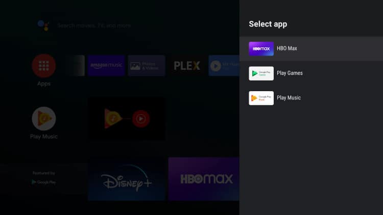 hbo max favorite on android
