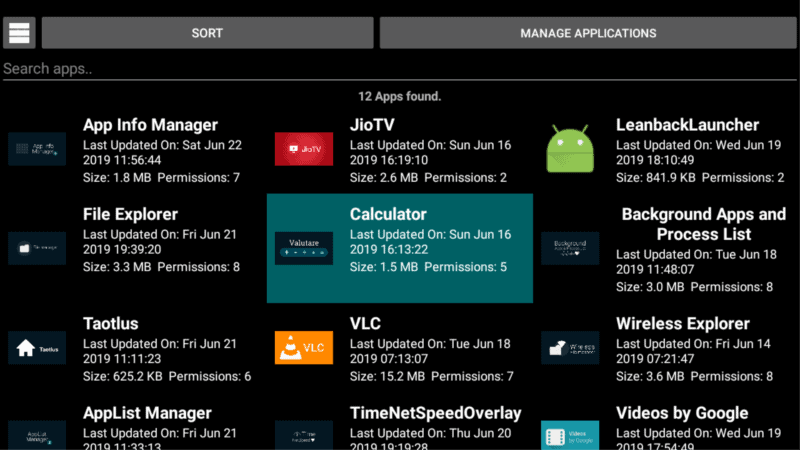 App Info Manager for Fire TV